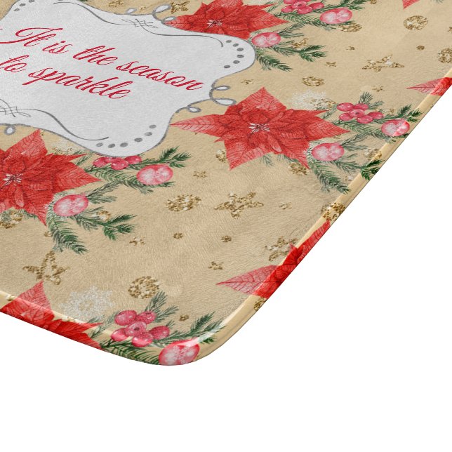 Personalised Floral Pattern Cutting Board (Corner)