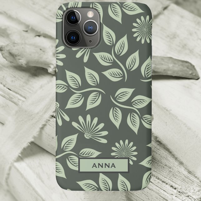 Personalised Floral Pattern iPhone Case  (Creator Uploaded)