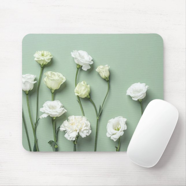 Personalised Floral Photo Modern Mouse Mat (With Mouse)