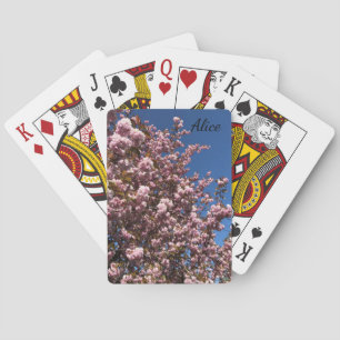 Personalised Floral Playing Cards