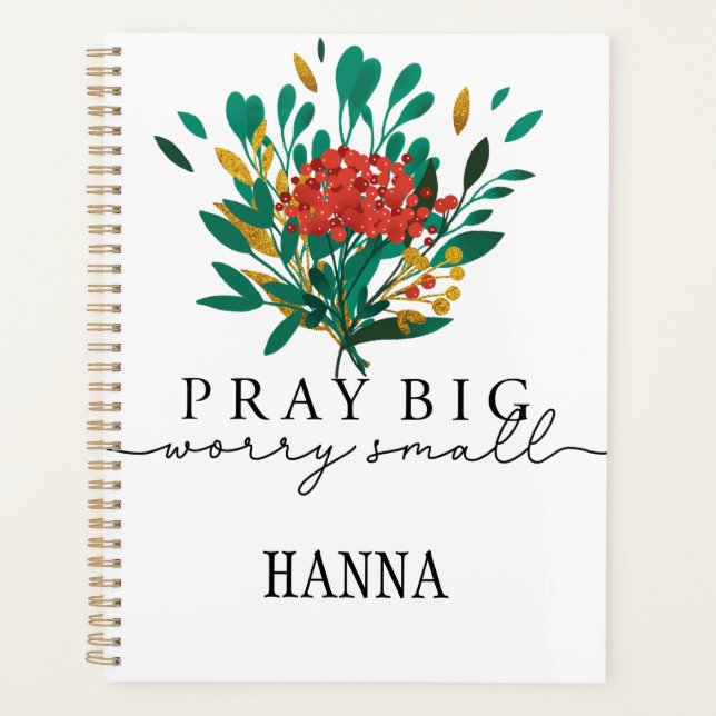 Personalised Floral Prayer Motivational Planner (Front)