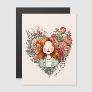 Personalised Floral Pretty Lady