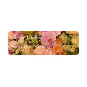 Personalised Floral Return Address