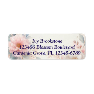 Personalised Floral Return Address Labels