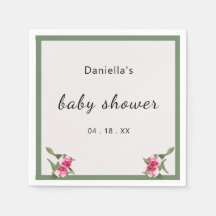 Personalised Floral Spray Baby Shower