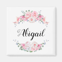 Personalised floral swags magnet
