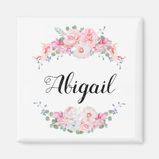 Personalised floral swags magnet