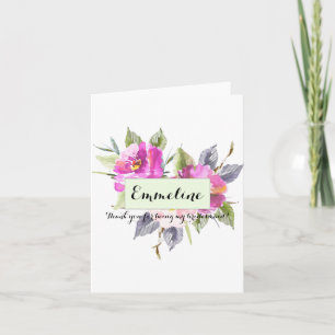 Personalised Floral Thank you bridesmaid
