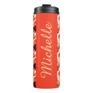 Personalised Floral Thermal Tumbler