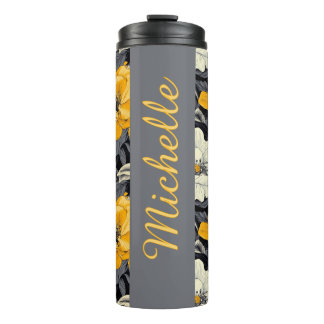 Personalised Floral  Thermal Tumbler