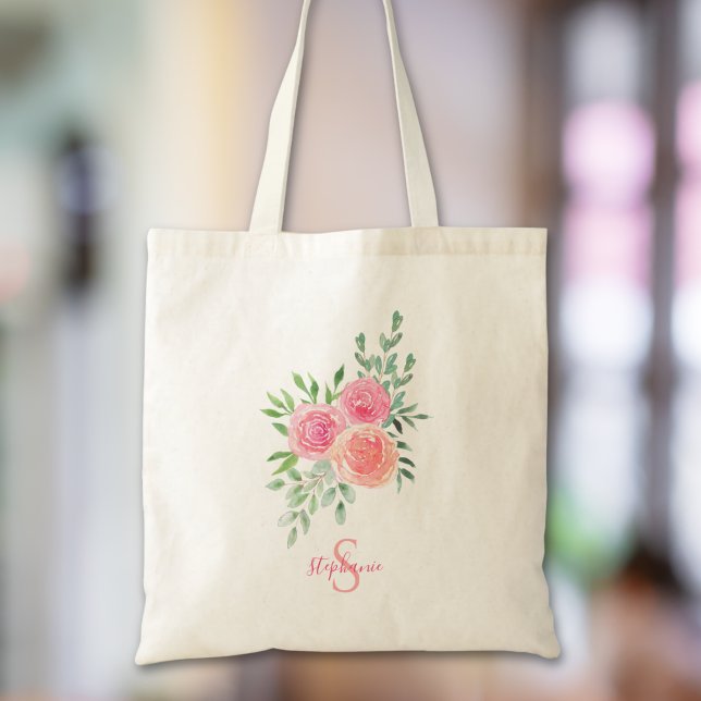 Personalised Floral Tote Bag (Creator Uploaded)