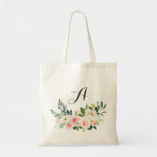 personalised Floral Tote Bag Bridesmaid