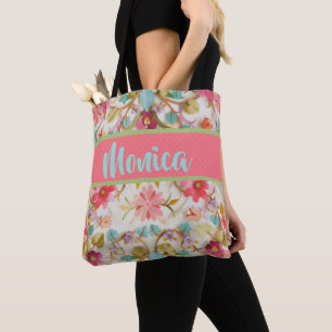 Personalised Floral Tote Design