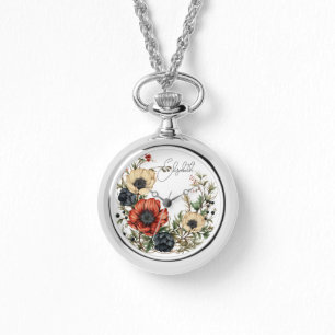 Personalised Floral Watch