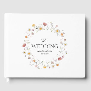 Personalised Floral Wedding Guest Book