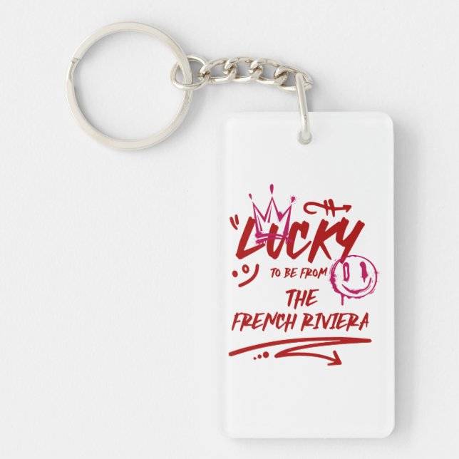 Personalised Floral Wedding Invitation Suite Key Ring (Front)