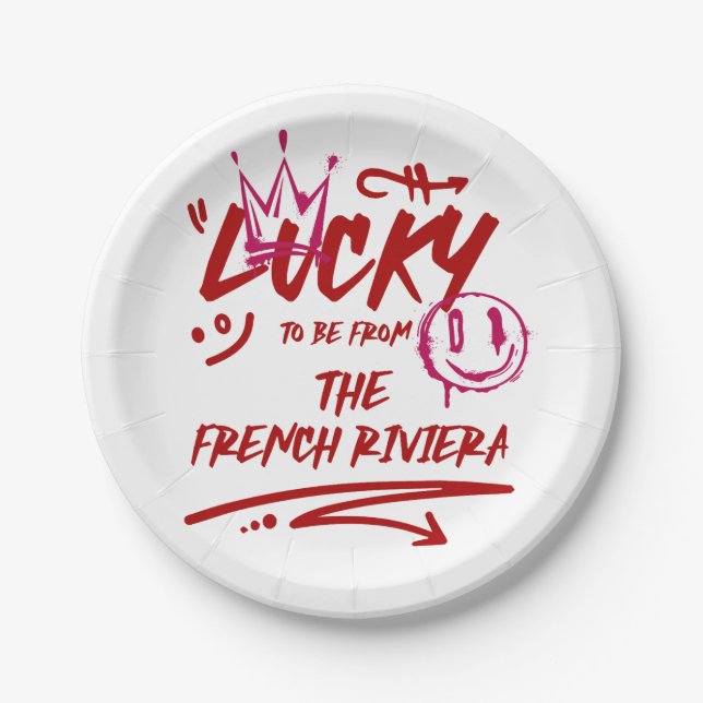 Personalised Floral Wedding Invitation Suite Paper Plate (Front)