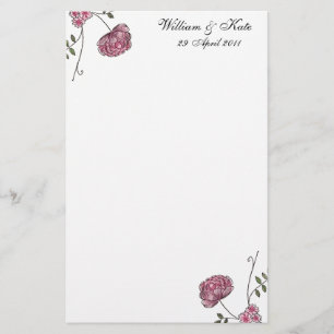 Personalised Floral wedding stationery