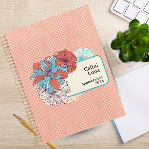 Personalised Floral Weekly Planner Custom Name