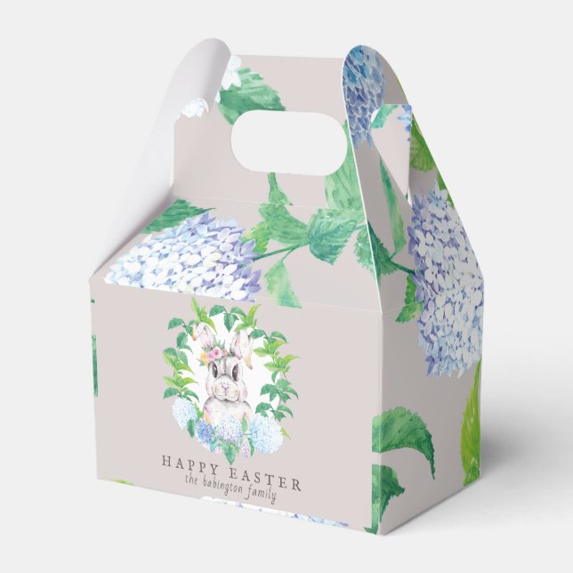 Personalised Floral Wreath Easter Favour Box (Front Side)