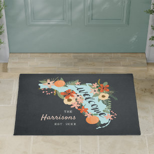 Personalised Florida Home State Welcome Doormat