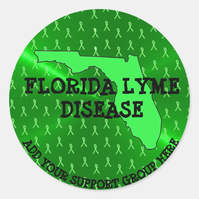 Personalised Florida Lyme Awareness Stickers (Front)