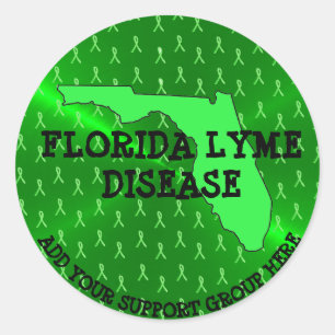 Personalised Florida Lyme Awareness Stickers