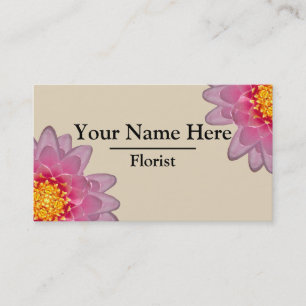 Personalised Florist Business Cards