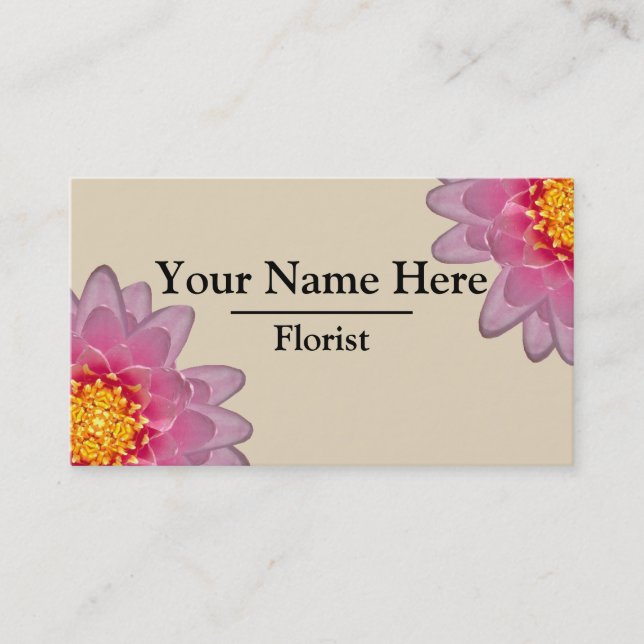Personalised Florist Business Cards (Front)