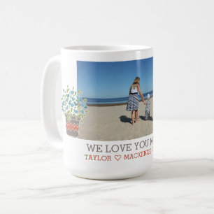 Personalised Flower Add Your Own Text and Photo Coffee Mug