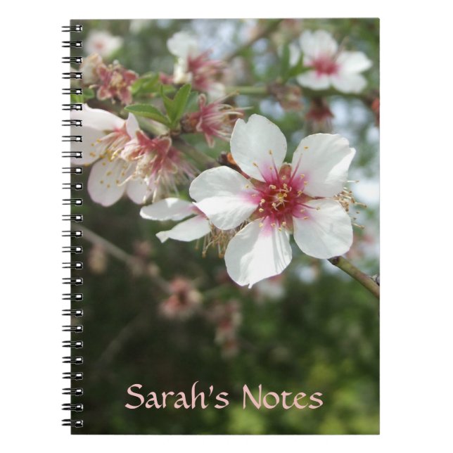 Personalised Flower Blossom Notebook (Front)