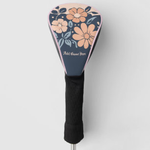 Personalised Flower Design Golf Head Cover