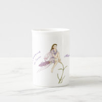 Personalised Flower Fairy Bone China Mug