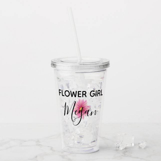 Personalised Flower Girl Cup (Front Ice)