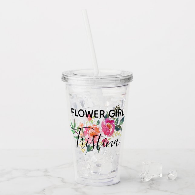 Personalised Flower Girl Cup (Front Ice)