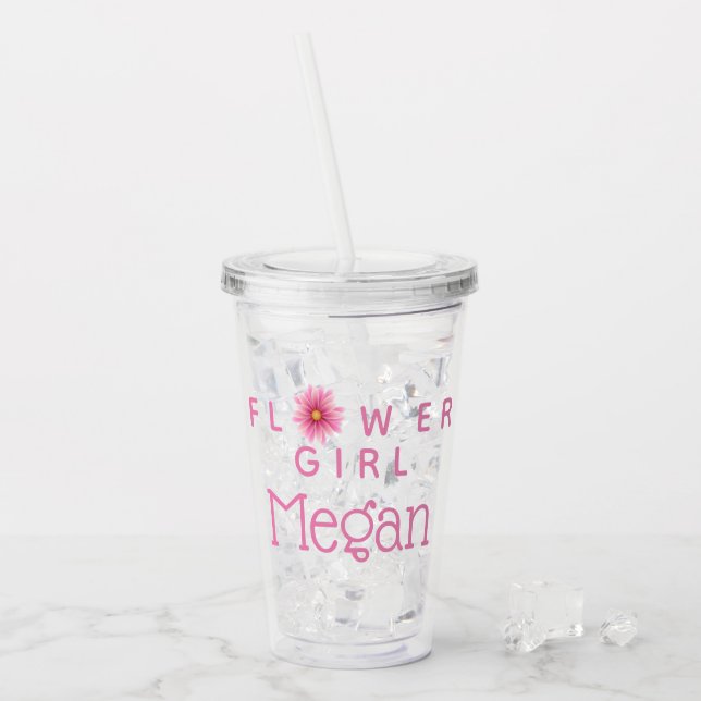 Personalised Flower Girl Cup (Front Ice)