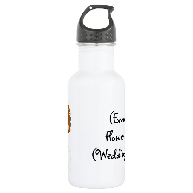 Personalised Flower Girl Gift-Water Bottle (Front)
