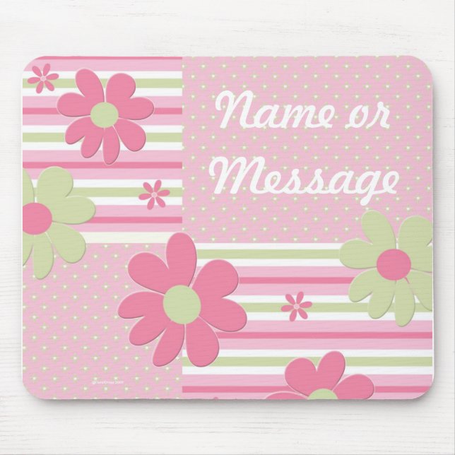 Personalised Flower Girl Mouse Pad (Front)