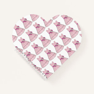 Personalised Flower Girl Pink Gown Wedding Party Notebook