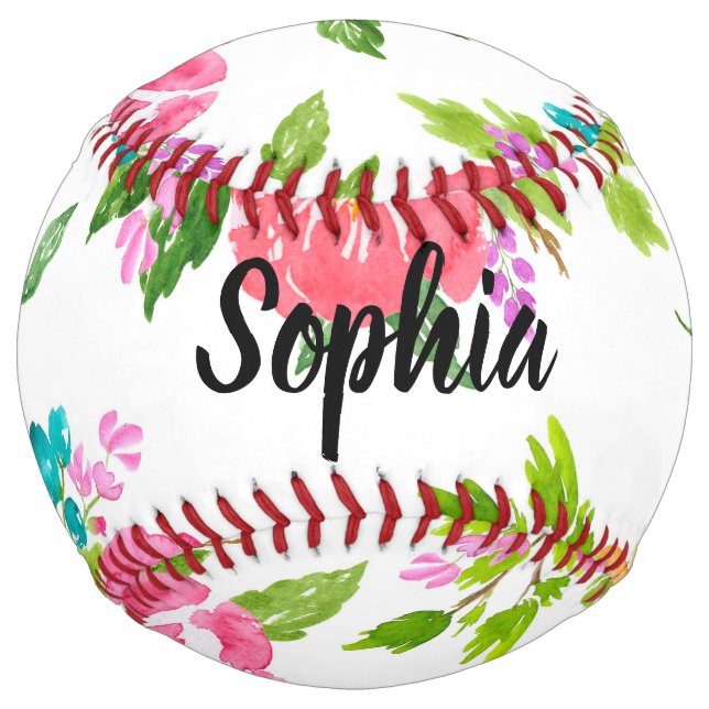 Personalised Flower Girl Softball Ball Proposal (Front)