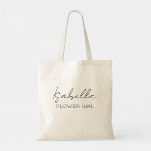 Personalised Flower Girl Tote Bag