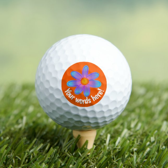 Personalised Flower Golf Ball Markers (Insitu Tee)