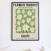 Personalised Flower Market Birth flower Art Print