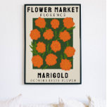 Personalised Flower Market Birth flower Art Print<br><div class="desc">This art print is in the style of a flower market poster. The flowers are Marigolds which are the birth flower for October. There is space to personalise the text to change the location to somewhere special to you and the subtitle to someone’s name or birth date. This would be...</div>