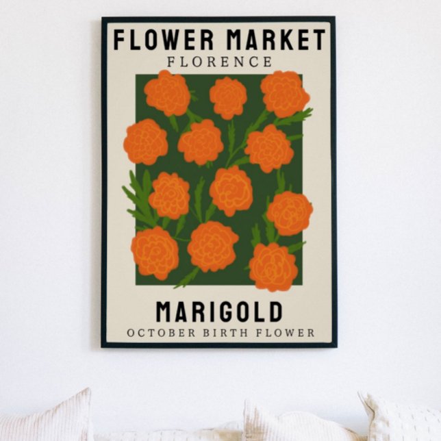 Personalised Flower Market Birth flower Art Print (Creator Uploaded)