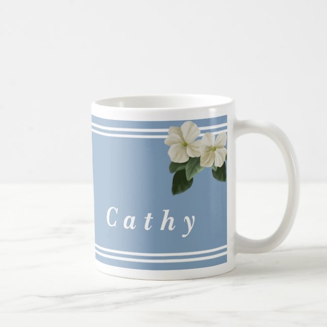 Personalised Flower Mug (Right)