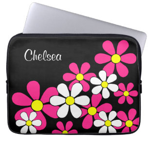 Personalised Flower Power Laptop Sleeve