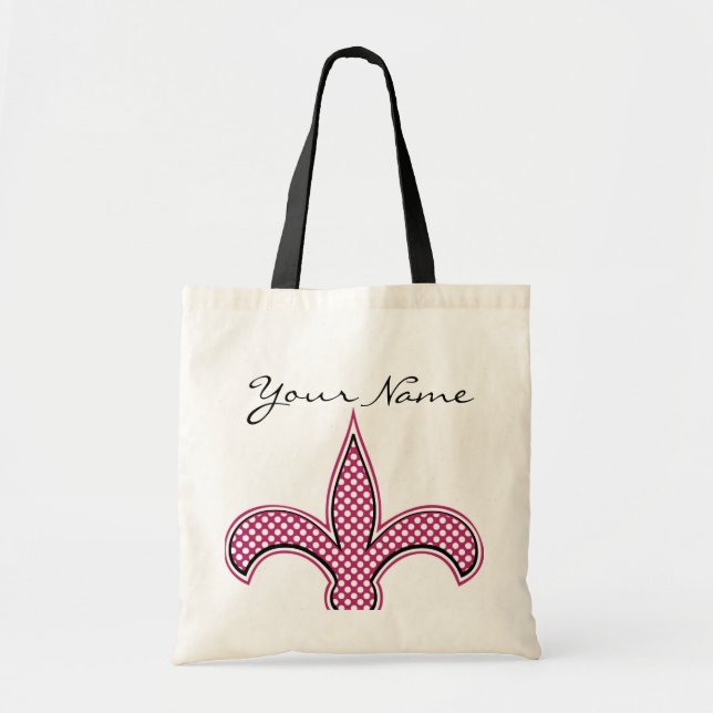 Personalised Fluer de Bag with Your Name or Phrase (Front)