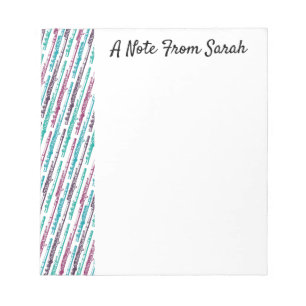 Personalised Flute Pattern Notepad