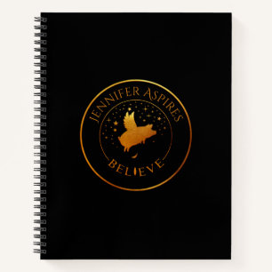 Personalised Flying Pig Notebook